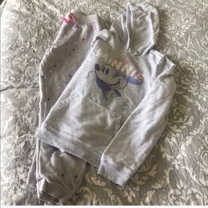 Minnie Mouse hoodie and joggers 10/12